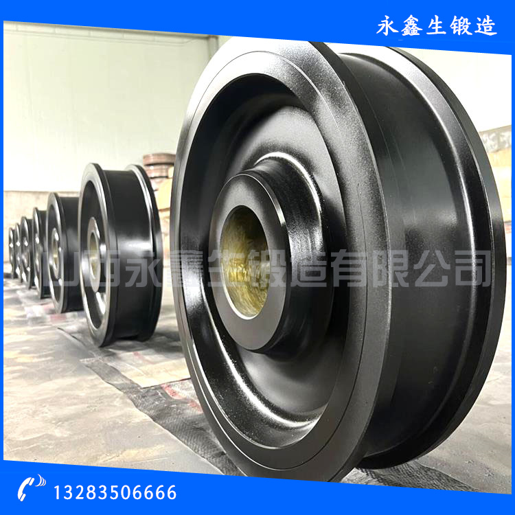 岸边抓斗起重机车轮锻件