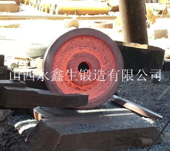 厂家供应 山西永鑫生锻造 大型机械配件 60钢车轮